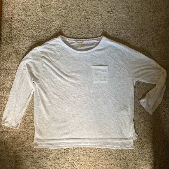 H&M White Sheer Cropped Top - Picture 1 of 4